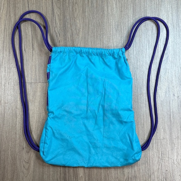 Nike Turquoise and Purple Drawstring Bag - Picture 2 of 5